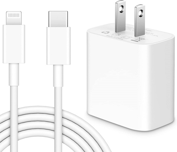 20W Apple Fast Charger [MFi Certified], USB C Charger Block Fast Charging Plug Power Adapter with 10FT Long USB C to Lightning Cable Compatible with iPhone 14/14 Pro Max/13/13 Pro Max/12/11/XS/X, iPad