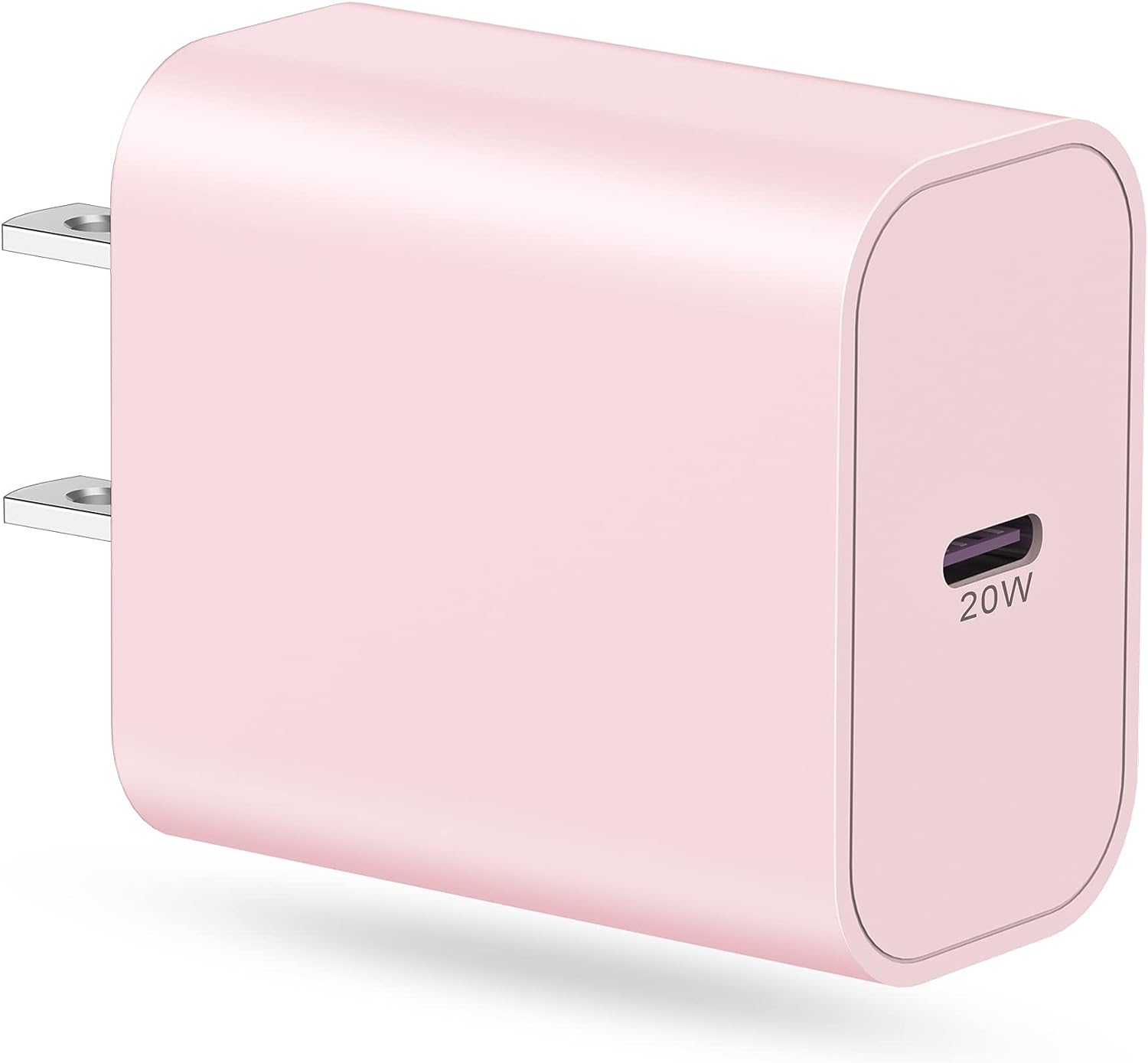 20W USB C Charger Block, PD 3.0 Type C Fast Charging Block Power Adapter Wall Charger Brick Plug for iPhone 15 14 13 12 11 Pro Max XS XR SE, iPad Pro, Samsung Galaxy S23 S22 S21 S20, Google Pixel Pink