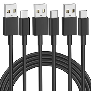 Car Carplay Cable for iPhone 16/15, 3-Pack 6FT USB A to USB C Cable for iPhone 16/16 Plus/16 Pro Max/15/15 Pro Max/Plus, iPad Pro 12.9/11 inch, iPad 10th, iPad Air 5/4 Charger Cord, Car Charging Cable